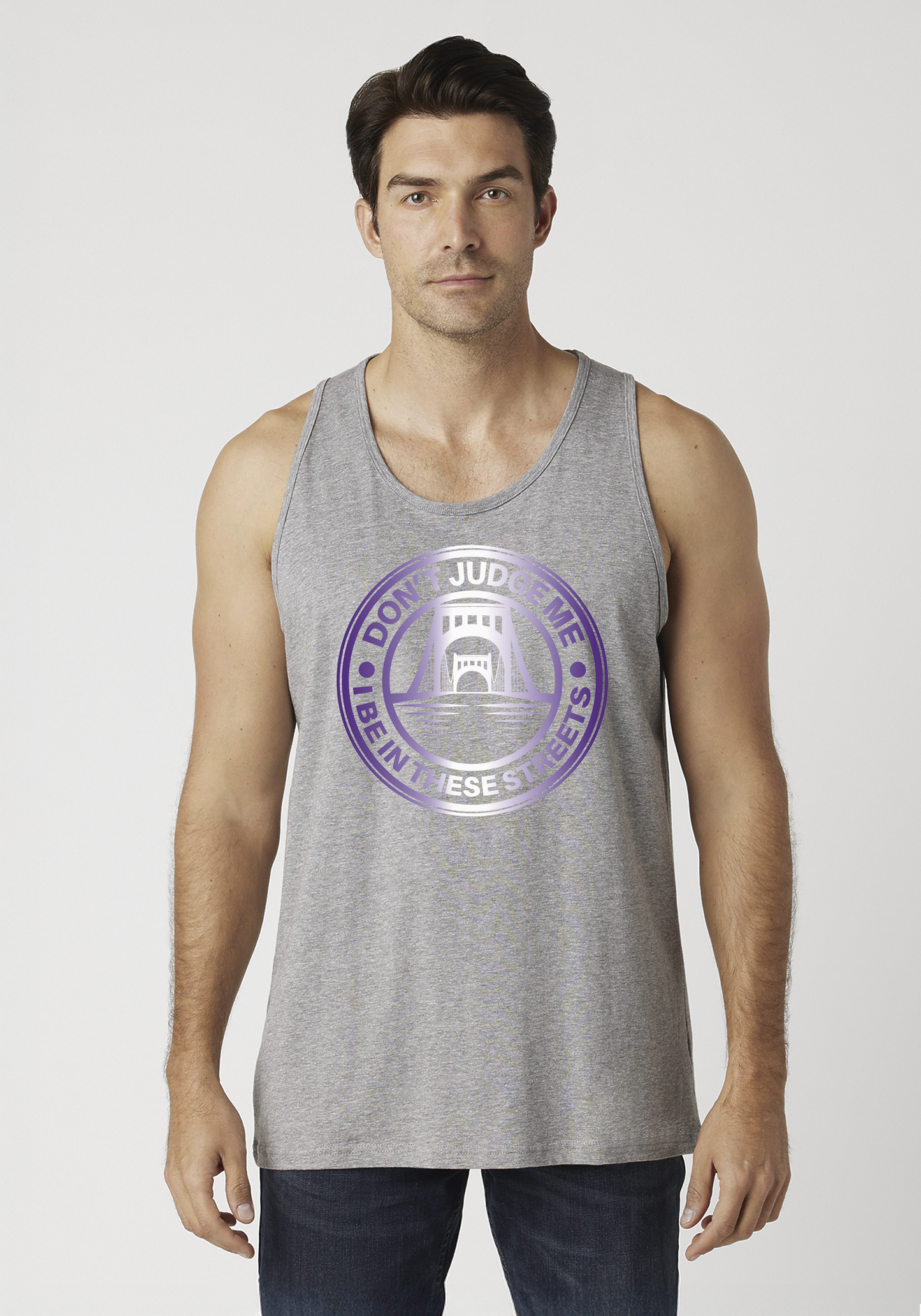 Heather Gray Men's Tank Top - The Capital