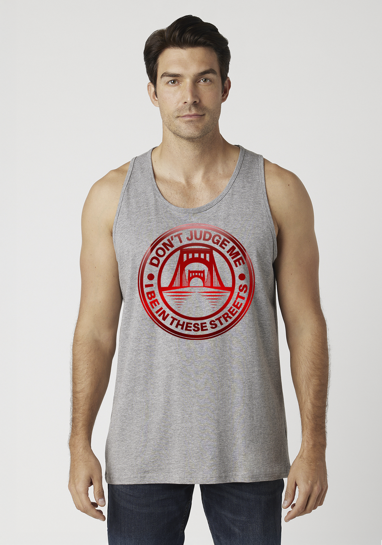 Heather Gray Men's Tank Top - The Capital