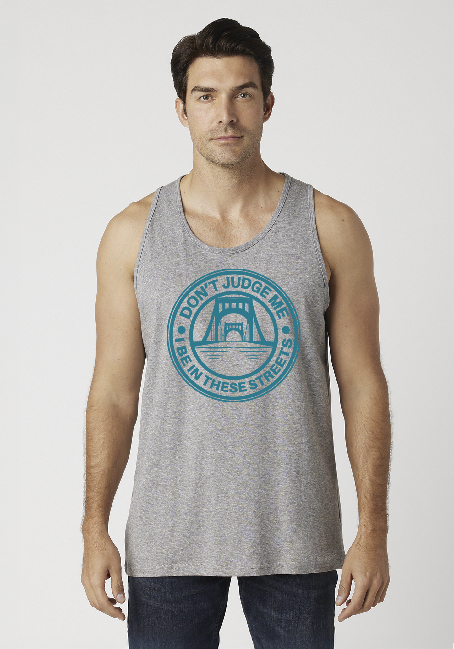 Heather Gray Men's Tank Top - The Capital