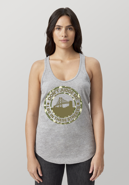 Heather Gray Women's Racerback Tank - The Town