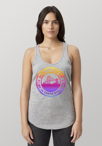 Heather Gray Women's Racerback Tank - The Town