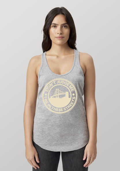 Heather Gray Women's Racerback Tank - The Town