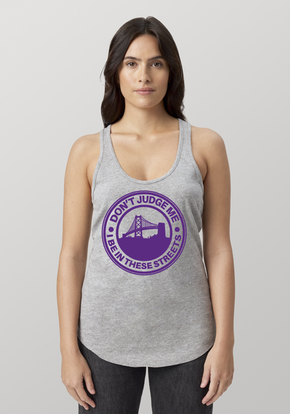Heather Gray Women's Racerback Tank - The Town
