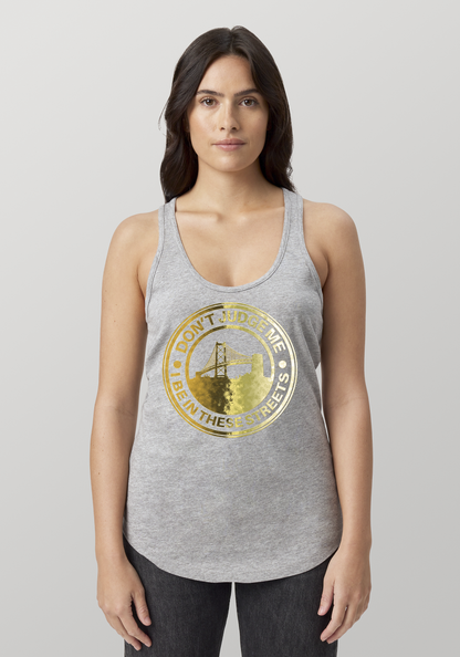 Heather Gray Women's Racerback Tank - The Town