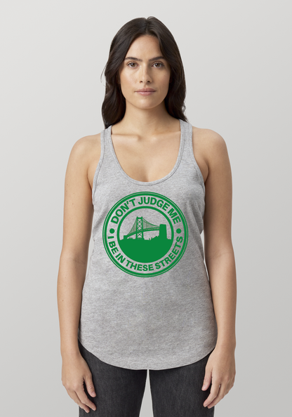 Heather Gray Women's Racerback Tank - The Town