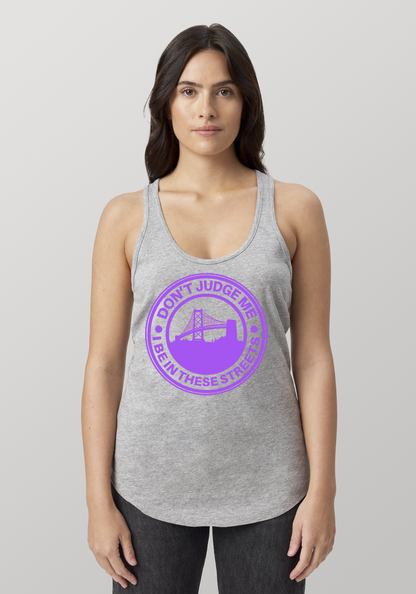 Heather Gray Women's Racerback Tank - The Town