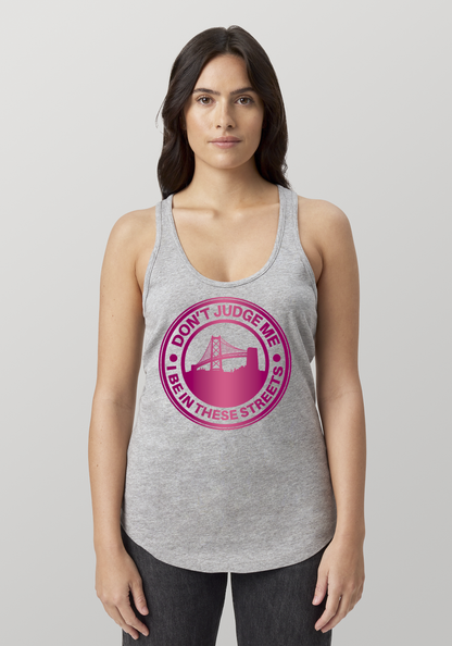 Heather Gray Women's Racerback Tank - The Town