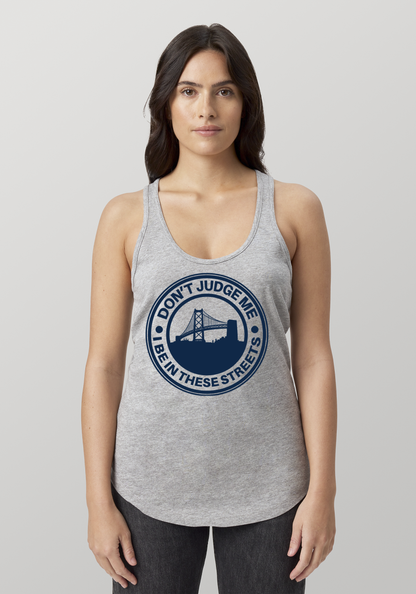 Heather Gray Women's Racerback Tank - The Town