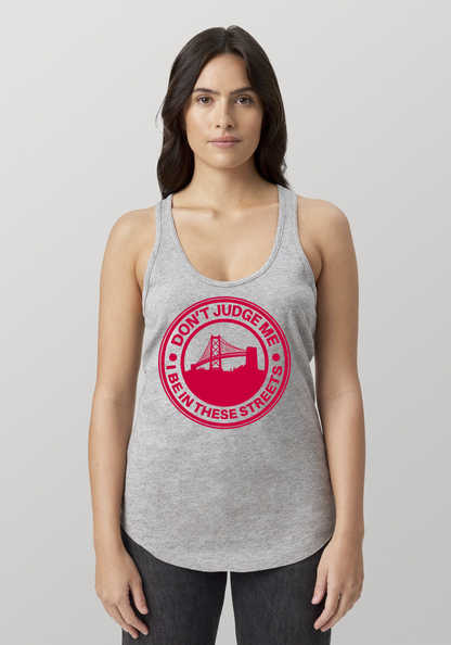 Heather Gray Women's Racerback Tank - The Town