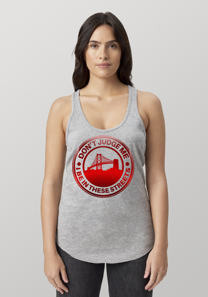 Heather Gray Women's Racerback Tank - The Town