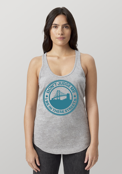 Heather Gray Women's Racerback Tank - The Town