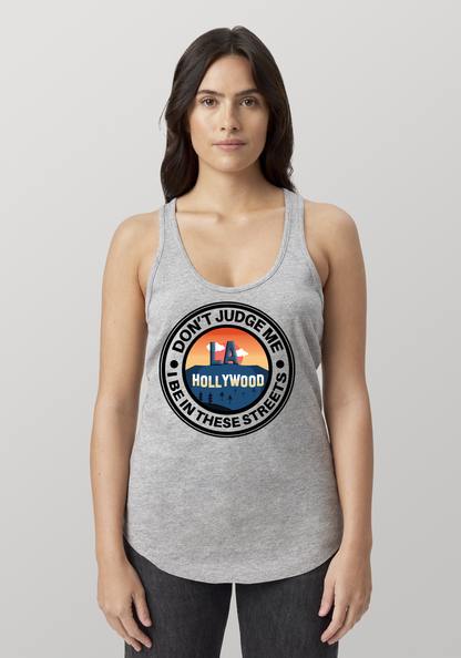 Heather Gray Women's Racerback Tank - Hollywood