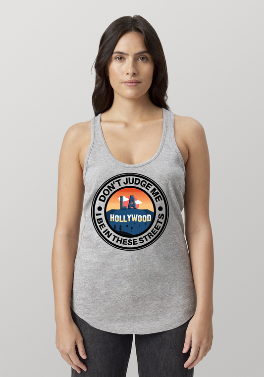 Heather Gray Women's Racerback Tank - Hollywood