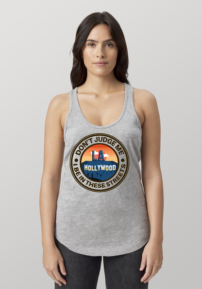 Heather Gray Women's Racerback Tank - Hollywood