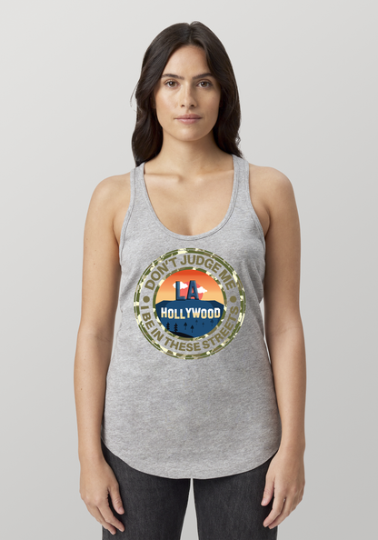Heather Gray Women's Racerback Tank - Hollywood