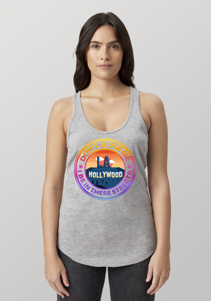 Heather Gray Women's Racerback Tank - Hollywood