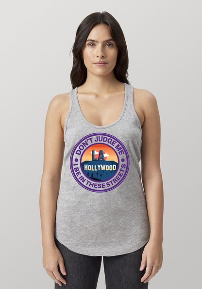 Heather Gray Women's Racerback Tank - Hollywood