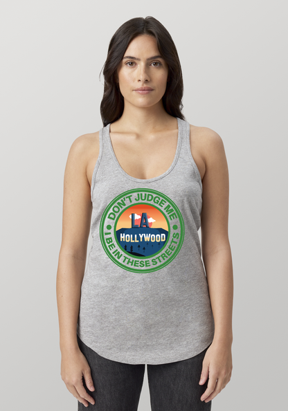 Heather Gray Women's Racerback Tank - Hollywood