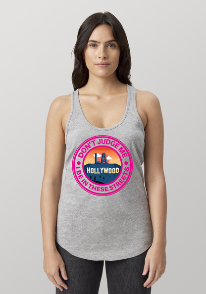 Heather Gray Women's Racerback Tank - Hollywood