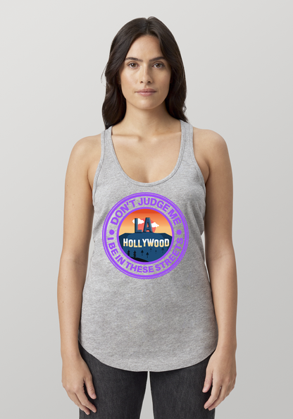 Heather Gray Women's Racerback Tank - Hollywood