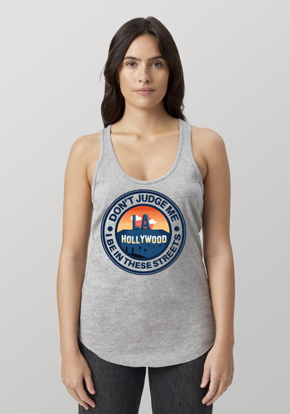 Heather Gray Women's Racerback Tank - Hollywood
