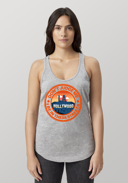 Heather Gray Women's Racerback Tank - Hollywood