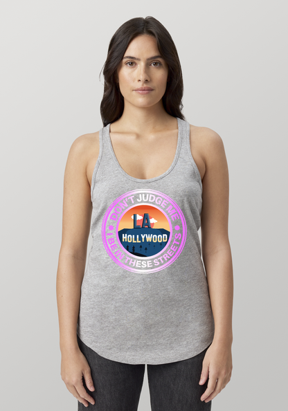 Heather Gray Women's Racerback Tank - Hollywood