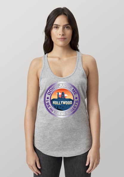 Heather Gray Women's Racerback Tank - Hollywood