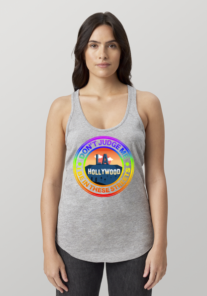 Heather Gray Women's Racerback Tank - Hollywood