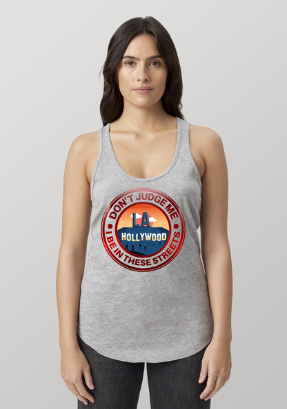 Heather Gray Women's Racerback Tank - Hollywood