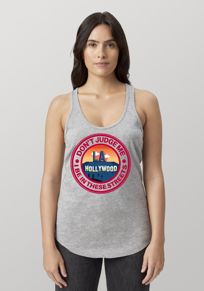 Heather Gray Women's Racerback Tank - Hollywood