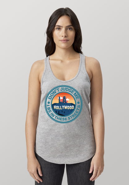 Heather Gray Women's Racerback Tank - Hollywood