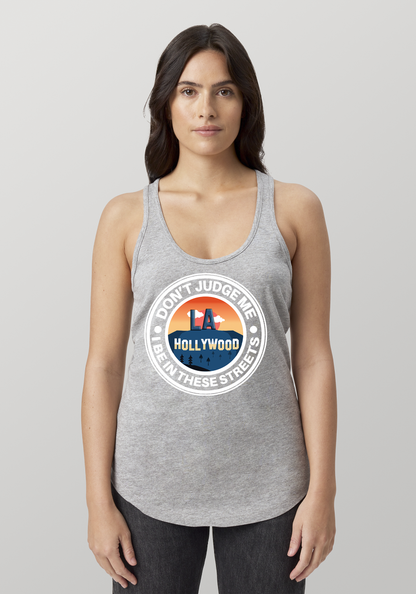 Heather Gray Women's Racerback Tank - Hollywood