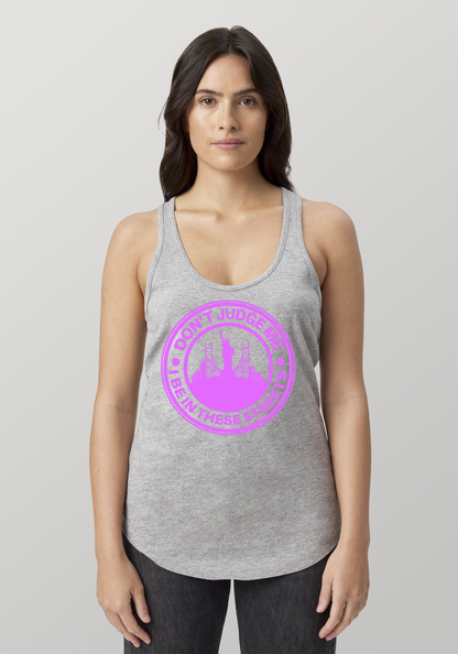 Heather Gray Women's Racerback Tank - The City