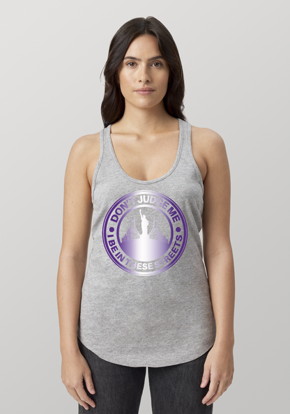 Heather Gray Women's Racerback Tank - The City