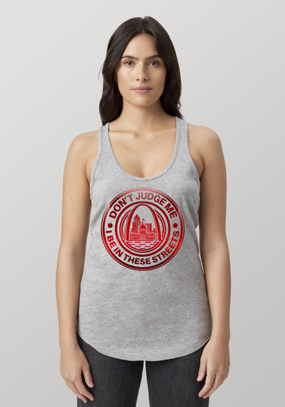 Heather Gray Women's Racerback Tank - The Lou