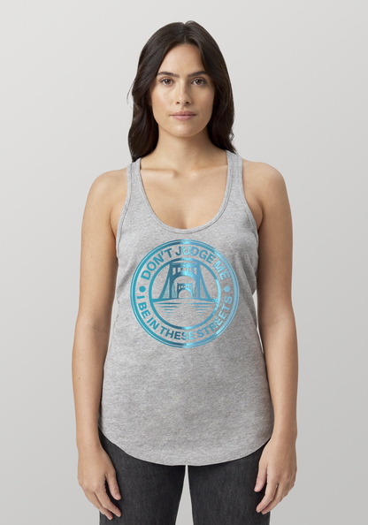 Heather Gray Women's Racerback Tank - The Capital