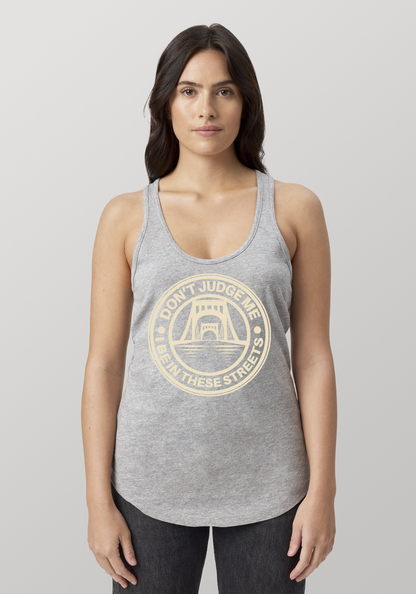 Heather Gray Women's Racerback Tank - The Capital