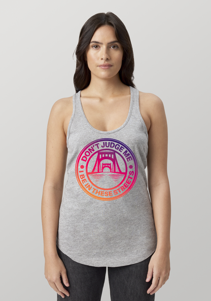 Heather Gray Women's Racerback Tank - The Capital