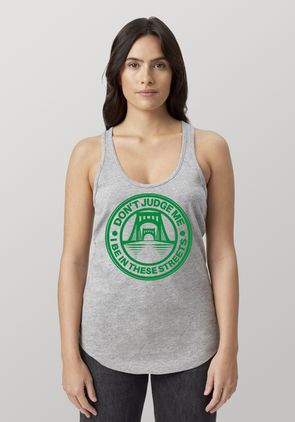 Heather Gray Women's Racerback Tank - The Capital