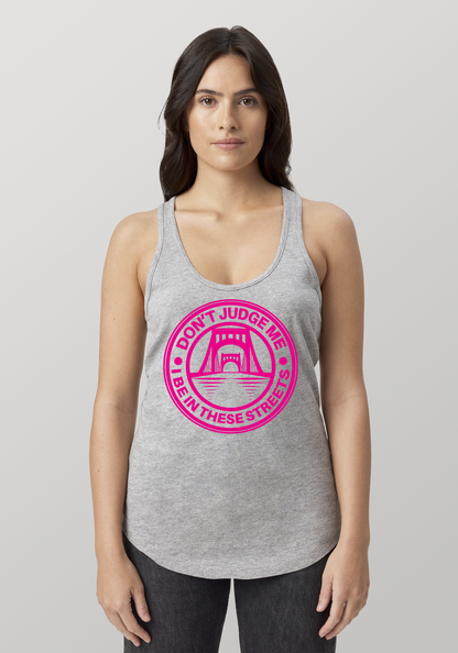 Heather Gray Women's Racerback Tank - The Capital