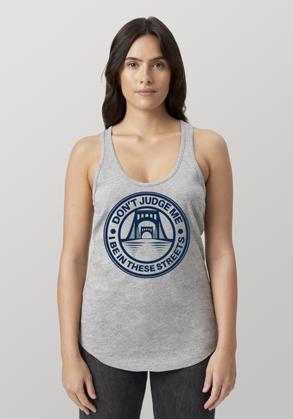 Heather Gray Women's Racerback Tank - The Capital