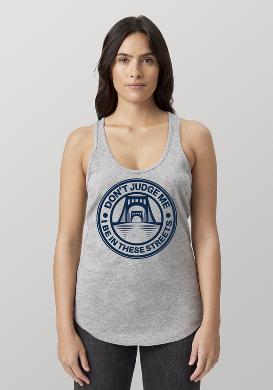 Heather Gray Women's Racerback Tank - The Capital