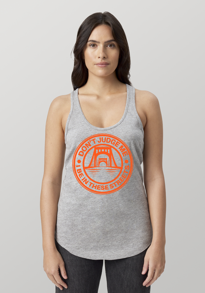 Heather Gray Women's Racerback Tank - The Capital