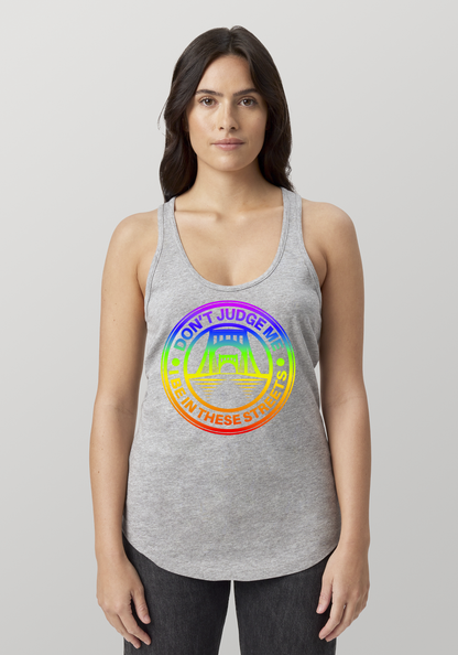 Heather Gray Women's Racerback Tank - The Capital