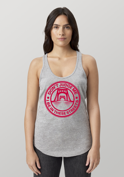 Heather Gray Women's Racerback Tank - The Capital