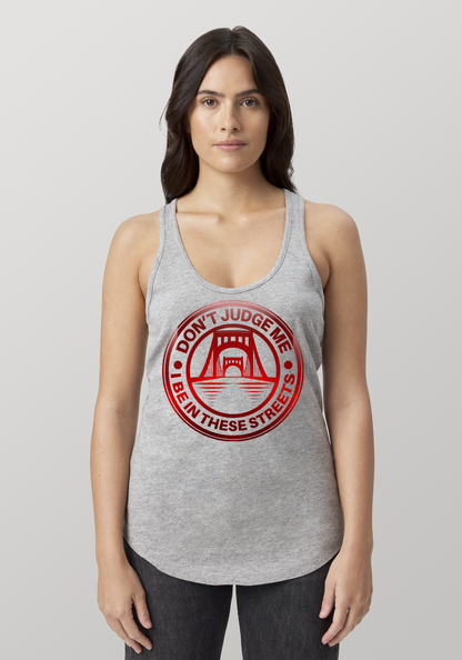 Heather Gray Women's Racerback Tank - The Capital