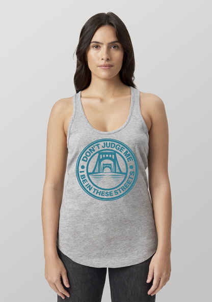 Heather Gray Women's Racerback Tank - The Capital