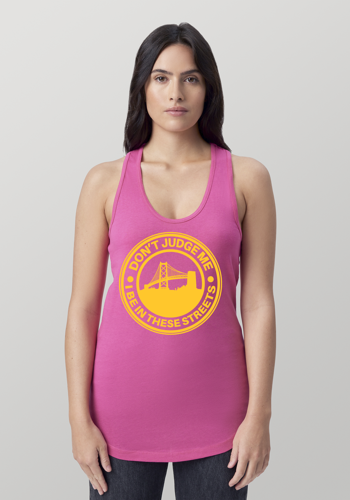 Hot PInk Women's Racerback Tank - The Town