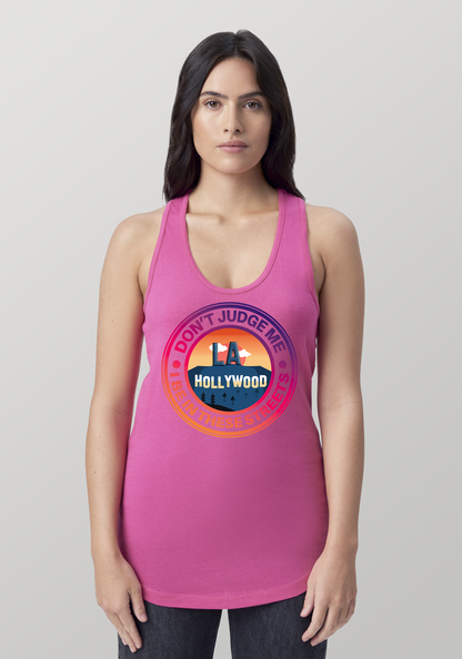 Hot PInk Women's Racerback Tank - Hollywood